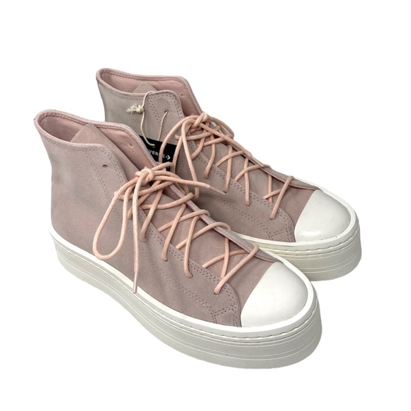 Converse Chuck Taylor Modern Lift Platform Casual Women Shoes Suede Pink A04663C - Picture 4 of 8
